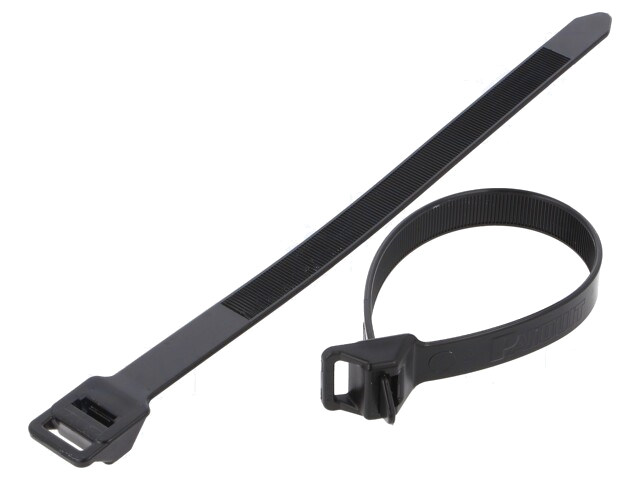 Kabelbinder; L: 229mm; W: 12,7mm; polyamide; 1112N; zwart; Ømax: 51mm Kabelbinder; L: 229mm; W: 12,7mm; polyamide; 1112N; zwart; Ømax: 51mm